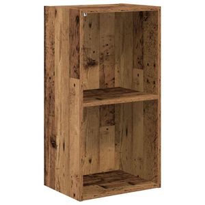 vidaXL Knižnica star&eacute; drevo 40x24x176 cm kompozitn&eacute; drevo