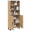 vidaXL Highboard Remeseln&yacute; dub 69,5 x 34 x 180 cm Kompozitn&eacute; drevo
