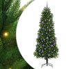 vidaXL Vianočn&yacute; stromček s 300 LED-i so stojanom Zelen&aacute; 240 cm PE