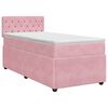 vidaXL Posteľ boxspring s matracom Ružov&aacute; 100 x 200 cm Zamat