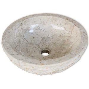 vidaXL Um&yacute;vadlo, mramor 40 cm, kr&eacute;mov&eacute;