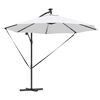vidaXL Kantileverový banánový parasol Piesková 294 x 294 x 248 cm