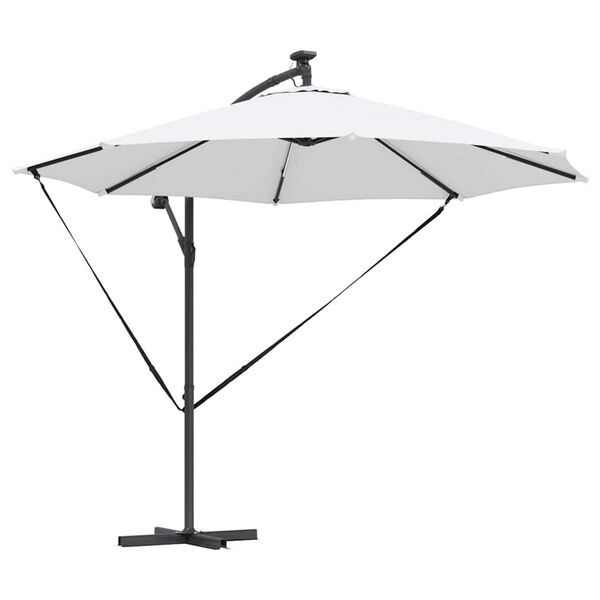 vidaXL Kantileverový banánový parasol Piesková 294 x 294 x 248 cm