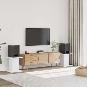vidaXL Stojany na reproduktor 2 ks biele 30x30x40 cm kompozitn&eacute; drevo