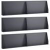vidaXL Oporn&yacute; m&uacute;r 6 ks 80 x 12 x 50 cm Oceľ Antracitov&aacute;