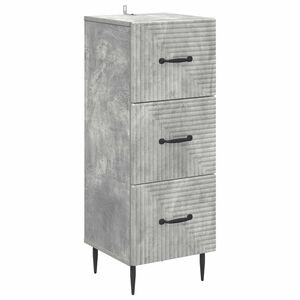 vidaXL Z&aacute;suvkov&yacute; kabinet Bet&oacute;novo siv&aacute; 33 x 34,5 x 89,5 cm
