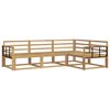 vidaXL Z&aacute;hradn&aacute; s&uacute;prava gaučov 4 pcs Biela 247,5 x 168,5 x 73 cm