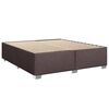 vidaXL Boxspring posteľ s matracom tmavohned&aacute; 200x200 cm l&aacute;tka