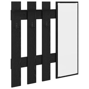 vidaXL Ve&scaron;iak na stenu N&aacute;stenn&aacute; mont&aacute;ž Čierny dub 100 x 10 x 100 cm