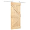 vidaXL Posuvn&eacute; dvere Pr&iacute;rodn&aacute; a biela 85 x 210 cm