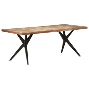 vidaXL Jed&aacute;lensk&yacute; st&ocirc;l 200x90x76 cm recyklovan&yacute; mas&iacute;v