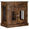 vidaXL N&aacute;bytok pre psa Dymov&yacute; dub 80 x 47,5 x 80 cm Kompozitn&eacute; drevo