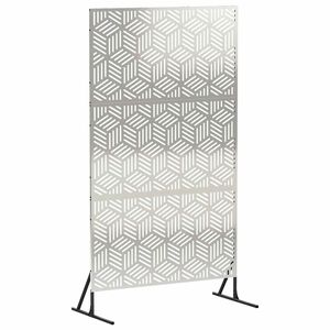 vidaXL Z&aacute;ves na zabezpečenie s&uacute;kromia 100 x 50 x 180 cm Strieborn&aacute;