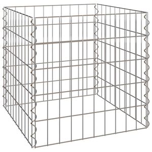 vidaXL &Scaron;tvorcov&yacute; kompost&eacute;r 50 x 50 x 50 cm Železo