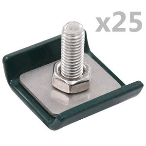 vidaXL Konektor sieťovan&yacute;ch rohož&iacute; 25 s&aacute;d zelen&yacute;ch