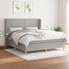 vidaXL Boxspring posteľ s matracom bledosiv&aacute; 180x200 cm l&aacute;tka