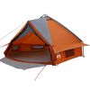 vidaXL Teepee stan pre 8 os&ocirc;b 8 osoba &Scaron;ed&aacute; a oranžov&aacute;