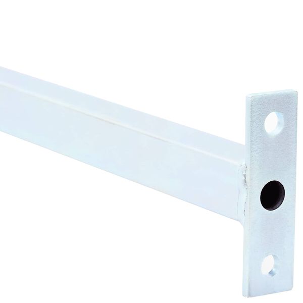 vidaXL Nastaviteľn&aacute; bezpečnostn&aacute; tyč na okno 6 pcs Strieborn&aacute; Oceľ