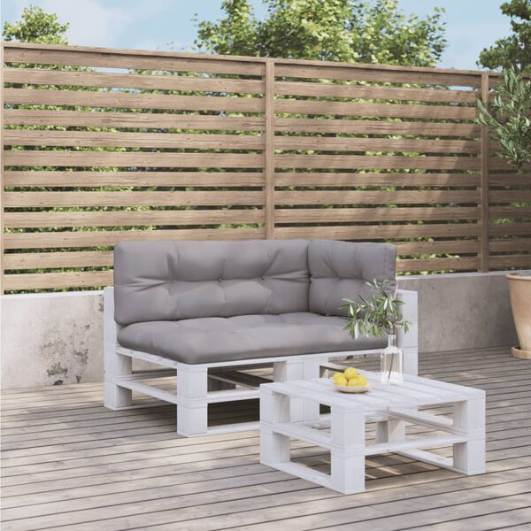 vidaXL Podložky na paletov&yacute; n&aacute;bytok 3 ks, siv&eacute;, l&aacute;tka