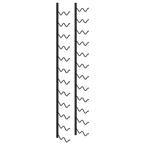 vidaXL N&aacute;stenn&yacute; stojan na v&iacute;no na 24 flia&scaron; čierny železn&yacute;