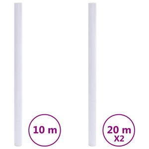 vidaXL Okenn&eacute; f&oacute;lie matn&eacute; transparentn&eacute; siv&eacute; PVC