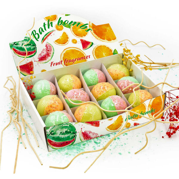 vidaXL Bomby do k&uacute;peľa 12 ks pr&iacute;rodn&eacute; esenci&aacute;lne oleje