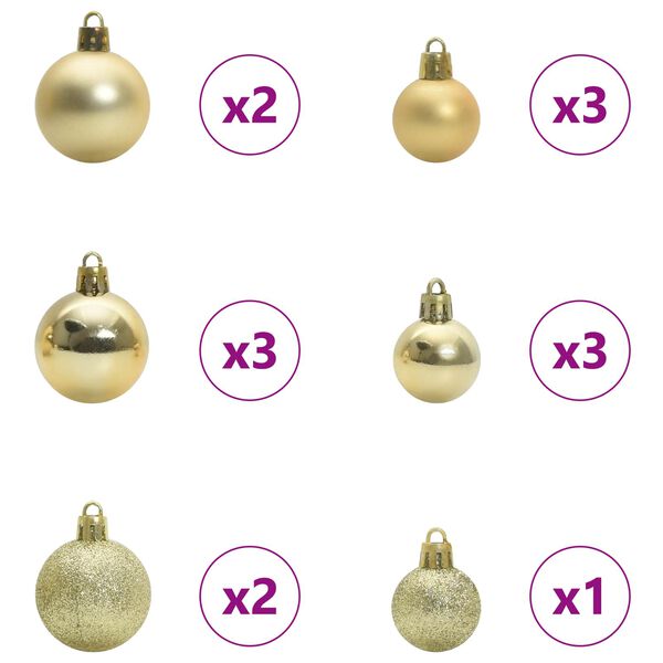 vidaXL Umel&yacute; vianočn&yacute; stromček s 150 LED-i Biela 120 cm PVC a oceľ