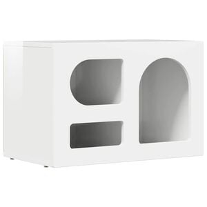 vidaXL TV skrinka ELST 60 x 35 x 40 cm Vysok&yacute; lesk bielej
