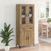 vidaXL Highboard Remeseln&yacute; dub 69,5 x 34 x 180 cm Kompozitn&eacute; drevo
