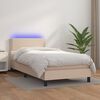 vidaXL Boxspring posteľ matrac a LED kapuč&iacute;nov&aacute; 100x200 cm umel&aacute; koža