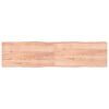 vidaXL Stolov&aacute; doska svetlohned&aacute; 200x50x(2-4)cm o&scaron;etren&yacute; mas&iacute;v hrany