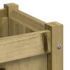 vidaXL Záhradný kvetináč 90x31x31 cm impregnovaná borovica