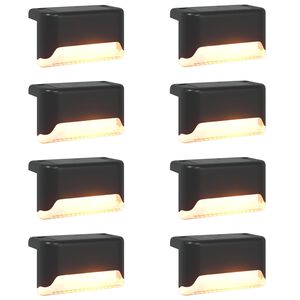vidaXL Vonku umiestnen&eacute; sol&aacute;rne svetl&aacute; s pozemn&yacute;m kol&iacute;kom 8 pcs 4,5 cm