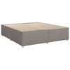 vidaXL Boxspring posteľ s matracom sivohnedý 200x200 cm látka