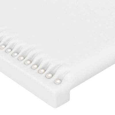 vidaXL Čelá postele 2 ks biele 100x5x78/88 cm umelá koža