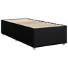 vidaXL Posteľn&yacute; r&aacute;m boxspring s matracom čierny 90x190 cm l&aacute;tka