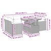 vidaXL 6-dielna záhradná súprava pohoviek s vankúšmi polyratan akácia
