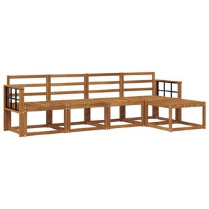 vidaXL Z&aacute;hradn&aacute; s&uacute;prava gaučov 5 pcs Pr&iacute;rodn&aacute; Pevn&eacute; ak&aacute;ciov&eacute; drevo