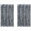 vidaXL Sametov&eacute; z&aacute;vesy 2 ks Strieborn&aacute; &scaron;ed&aacute; 175 x 140 cm Zamat