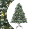 vidaXL Umel&yacute; vianočn&yacute; stromček Zelen&aacute; 240 cm PVC, plast a oceľ