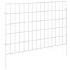 vidaXL Z&aacute;hradn&yacute; plot s kol&iacute;kmi 12 ks 75 x 50 cm Pozinkovan&aacute; oceľ