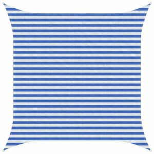 vidaXL Plachta na tienenie Modr&aacute; a biela 3,6 x 3,6 m HDPE