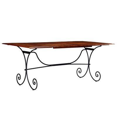 vidaXL Jedálenský stôl, drevený masív s medovým náterom 200x100x76 cm