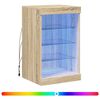 vidaXL Komoda s LED svetlami dub sonoma 41x37x67 cm