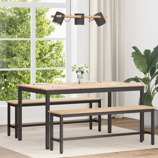 vidaXL Jed&aacute;lensk&yacute; st&ocirc;l Pr&iacute;rodn&aacute; 150 x 90 x 75 cm