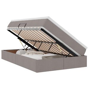 vidaXL Postel s &uacute;ložn&yacute;m prostorem a matrac&iacute; Sivohned&aacute; 120 x 190 cm