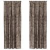 vidaXL Sametov&eacute; z&aacute;vesy 2 ks Kapuč&iacute;nov&aacute; 245 x 140 cm Zamat