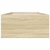 vidaXL Posteľn&yacute; r&aacute;m dub sonoma 100x200 cm borovicov&yacute; mas&iacute;v