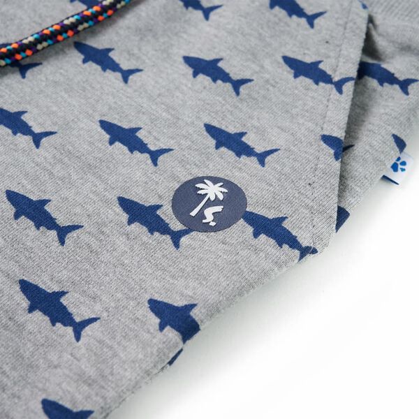 Detsk&eacute; kraťasy so &scaron;n&uacute;rkou svetlosiv&eacute; melanž 128