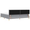 vidaXL Posteľ boxspring s matracom Svetlosiv&aacute; 200 x 200 cm l&aacute;tka